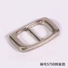 Diámetro interior 10 mm Hebilla japonesa cuadrada ovalada barril galvanizado blanco colgante niebla plata trefilado fábrica en stock hebilla zapatos de cuero cruz