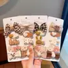 Accesorios para el Cabello de Niña Otoño e Invierno Pinzas para el Cabello Infantiles Color Café con Leche Pinzas Laterales Pinzas para el Flequillo Pasadores Niñas Pequeñas Bebés Lindos