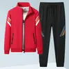 Conjunto juvenil de marca de moda para primavera y otoño, ropa deportiva casual para hombre, sudadera holgada, chaqueta de running para pareja, admite impresión personalizada