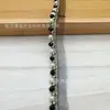 Borda de Renda Preta e Branca com Miçangas, Strass e Pérolas Grandes e Pequenas, Acessórios de Borda e Punho para Roupas DIY Feitos à Mão