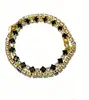 Pulseira de Latão Galvanizado com Ouro Real Europeia e Americana Transfronteiriça para Mulheres, Luxo Leve, Sensação de Alto Padrão, Pulseira em Camadas Estilo Ins