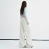 Jeans Juvenil Laranja # Design dividido, bolso traseiro exclusivo, perna larga e curva para mulheres, caimento solto, emagrece, moderno, versátil, calça de comprimento total