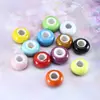 Suministro Transfronterizo de Cuentas Cerámicas Planas de Colores con Agujero Grande, Accesorios para Ropa, Cuentas Espaciadoras, Accesorios para Joyería DIY de Pulseras, Accesorios con Cuentas