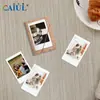 Álbum de Fotos Caiul de 3 Polegadas com 28 Páginas de Cortiça, Álbum de Armazenamento de Fotos, Porta-Cartões de Visita Portátil, Porta-Cartões Bancários, Etc