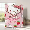 Manta de Gato Hello Kitty Transfronteriza Manta Gruesa de Dibujos Animados Hello Kitty Manta Impresa Digitalmente Manta