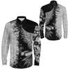 Otoño nueva camisa de manga larga estampada de calavera para hombre camisa de manga larga ajustada para hombre top de moda juvenil