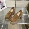 Moda Casual Elegante Sapatilhas Femininas 2025 Nova Primavera Estilo Coreano Moda Retro Francesa Mocassins