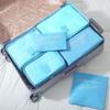 Bolsa de armazenamento de roupas de viagem coreana seis peças bolsa de armazenamento de acabamento para roupas íntimas conjunto de terno Oxford de 6 peças LOGO