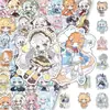 216 peças de adesivos de anime OC de menina, alta aparência, fofos, estilo loli, material requintado estilo ins para decoração de caderno e planejador