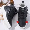Sapatos femininos de algodão sapatos transfronteiriços que aumentam a altura novo estilo feminino tamanho grande moda botas de algodão sola grossa confortáveis botas longas botas à prova de frio e quentes
