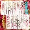 Plantillas PET huecas de temática floral transfronterizas, plantillas de dibujo, Amazon hecho a mano DIY decoración de graffiti para pared al por mayor