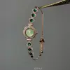 Pulseira Ajustável com Flor de Glicínia Vintage, Relógio Estilo Retrô de Luxo Leve, Relógio de Pulso Simples para o Dia a Dia