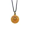 Collar con colgante de brújula de la fortuna estilo étnico para mujer, similar al que se vende en joyerías, nueva cadena para suéter de brújula vajra estilo chino
