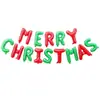 Rosa Dorado Navideño Transfronterizo 16 Pulgadas Letras Inglesas Papel de Aluminio Película de Aluminio Globo Fiesta Navideña Set de Fiesta Mayoreo