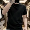 Camiseta de Manga Curta para Homem, Novo Estilo Verão 2026, Camiseta de Gola Redonda, Top Casual Tendência de Meia Manga, Camiseta de Manga Curta Masculina