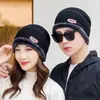 Gorros de Invierno para Jóvenes, Gorros de Lana Tejida Gruesos y Cálidos, Gorros de Algodón con Forro Polar para Otoño e Invierno, Gorros con Protección para el Cuello y las Orejas a Prueba de Frío