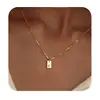 Collar Transfronterizo de Amazon con 26 Letras Iniciales, Collar Dorado para Mujer, Cadena para Clavícula de Moda y Versátil, Tendencia en Joyería