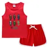 Conjunto de Chaleco y Shorts de Verano para Niños 2026 Estilo Coreano Casual Camiseta Interior Absorbente de Sudor de Color Caramelo sin Mangas para Bebés y Niños