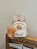 Nueva Bolsa Adorable para Estudiantes con Adorno de Encaje Mochila de Alto Valor Mochila de Oso Fresa Mochila Versátil y Ligera