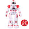 Control remoto baile deslumbrante guerra robot policía diálogo inteligente canto música gestos de baile programable bebé niños transfronterizo