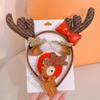 Decoraciones navideñas 2024 traje festivo adulto niños regalo de Navidad sombrero diadema transfronterizo fábrica venta al por mayor