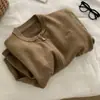 2026 Suéter Cardigan de Punto con Cremallera y Cuello Redondo para Mujer Estilo Perezoso Holgado Chic Versátil Informal Ropa de Abrigo Otoño