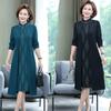 Vestido de noiva estilo chinês para mãe roupas para mulheres de meia-idade vestido de primavera e outono banquete de casamento sogra vestido de casamento para meia-idade e idosos