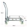 Vehículo de transporte de recolección multipropósito invernadero coche perezoso carrito para frutas y verduras agrícolas herramienta plegable portátil para coche