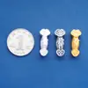 Colgante de Bambú de Buena Fortuna y Paz Plata Pura S999 Chapado en Oro Vintage Carácter de Fortuna Cuentas Espaciadoras Ruyi Accesorios para Cordón DIY