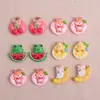 Accesorios de Resina de Frutas de Animales Pequeños Lindos Estilo Japonés DIY Accesorios para el Cabello Pinzas para el Cabello Carcasas de Teléfono Pegatinas Llavero Colgantes Pequeños