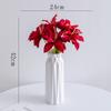 Flor artificial de lirio de Shumen flor artificial flor de seda flor seca ramo paquete decoración arreglo floral de sala de estar decoración de alto nivel