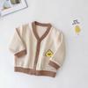 Casaco de Bebê Outono e Inverno Tricô de Bebê Primavera e Outono Roupas de Menino Primavera Roupas de Menina Primavera Estilo Ocidental Roupas Infantis