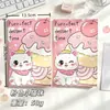 Cuaderno cosido A5 de dibujos animados lindos Suministros de aprendizaje para estudiantes Cuaderno de tapa blanda para el aula Clase de aprendizaje para niños Recompensa Regalo pequeño