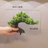 Mesa redonda banquete emplatado árbol falso pino de bienvenida planta verde falsa tuya pino en maceta rocalla paisajismo arte floral