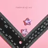 Nuevos accesorios de resina de estrella pentagrama con purpurina degradada Accesorios para el cabello DIY Carcasa de teléfono móvil Cargador Parche decorativo Venta al por mayor