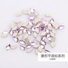 Yiwu venta al por mayor diamante fondo plano forma rojo neto arte de uñas pedrería moda simple chapado DIY lentejuelas para uñas taladro de palo