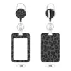 Portatarjetas Amazon transfronterizo con impresión UV y hebilla retráctil, cordón con impresión por transferencia térmica y clip para gafete