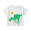 Marca Chao Ropa Infantil Verano Camiseta de Manga Corta Infantil Dinosaurio Ropa para Bebé Niño Tono Vibrante Nuevo Suministro ins Una Pieza Cabello
