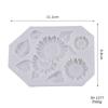 Molde de Silicone para Fazer Joias, Pingente para Decoração de Bolo Fondant, Doce de Chocolate, Formato de Flor Girassol, DIY