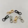 Hebilla Superior Circular Pequeña de 3 Puntos Láser, Hebilla Gancho Redondo Cola de Cerdo Giratorio para Correa de Aleación de Zinc, Accesorios de Ferretería para Bolsos Llavero