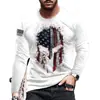 Camiseta Informal Nueva de Otoño 2026 para Hombre, Manga Larga Cuello Redondo Estampado 3D Pulóver de Moda Camiseta para Hombre