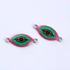2022 Accesorios explosivos de joyería de Amazon Ojos impresos para manualidades Accesorios de joyería con baño de metal al por mayor Comercio exterior