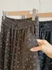 Pantalones de Pierna Ancha Florales Estilo Japonés Coreano para Mujer Otoño 2026 Nuevo Cintura Alta Adelgazantes Sueltos Caída Velour Guadaña Globos Casuales