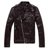 Ebay AliExpress jaqueta de couro masculina coreana primavera outono inverno slim fit jaqueta masculina de couro pu lavado para motocicleta