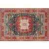 Alfombra Grande Retro de Lujo Ligero Transfronteriza, Alfombra Antideslizante para Sala de Estar, Alfombra Suave de Imitación Cachemir, Alfombra Resistente al Desgaste y Anticaídas