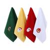 Toalla de mano de baño navideña de algodón al por mayor, toalla de regalo de comercio exterior de bordado de algodón de 32 hilos, 32*45 toalla facial personalización