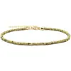 Tobillera de Cristal de Colores Hecha a Mano con Cuentas de Arroz para Mujer Estilo Bohemio de Playa 3 Colores Mixtos