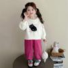 Conjunto de Otoño para Niñas 2025 Nuevo Set Ropa Infantil Elegante Primavera y Otoño Sudadera Moderna Niña Bebé Ropa Casual