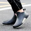 Zapatos impermeables para hombre y mujer, botas de lluvia de caña corta, estilo coreano para pareja, botas de lluvia antideslizantes resistentes al desgaste, botas de agua, zapatos de goma, transfronterizos, combinan con todo