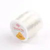 Cordón elástico para abalorios hecho a medida en stock, Hilo elástico transparente de cristal redondo para abalorios, Cordón elástico para pulseras, Cordón elástico de goma